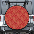 Traditional Chinese Dragon Pattern Print Leather Spare Tire Cover