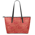Traditional Chinese Dragon Pattern Print Leather Tote Bag With Zipper