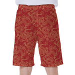 Traditional Chinese Dragon Pattern Print Men's Beach Shorts