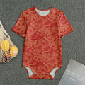 Traditional Chinese Dragon Pattern Print Men's Bodysuit