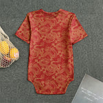 Traditional Chinese Dragon Pattern Print Men's Bodysuit