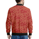 Traditional Chinese Dragon Pattern Print Men's Bomber Jacket