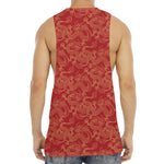 Traditional Chinese Dragon Pattern Print Men's Muscle Tank Top