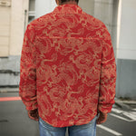 Traditional Chinese Dragon Pattern Print Men's Shirt Jacket