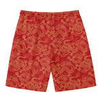 Traditional Chinese Dragon Pattern Print Men's Swim Trunks