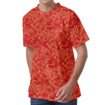 Traditional Chinese Dragon Pattern Print Men's Velvet T-Shirt