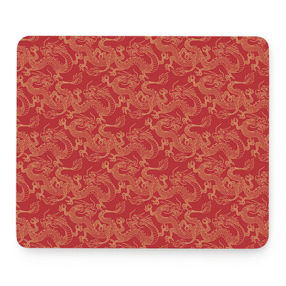 Traditional Chinese Dragon Pattern Print Mouse Pad