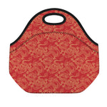Traditional Chinese Dragon Pattern Print Neoprene Lunch Bag
