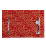 Traditional Chinese Dragon Pattern Print Placemat