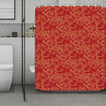 Traditional Chinese Dragon Pattern Print Polyester Shower Curtain