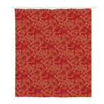 Traditional Chinese Dragon Pattern Print Polyester Shower Curtain