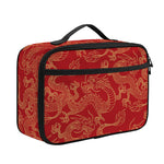 Traditional Chinese Dragon Pattern Print Portable Lunch Bag