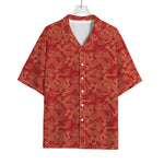 Traditional Chinese Dragon Pattern Print Rayon Hawaiian Shirt