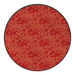 Traditional Chinese Dragon Pattern Print Round Floor Mat