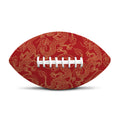 Traditional Chinese Dragon Pattern Print Rugby Ball