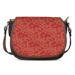 Traditional Chinese Dragon Pattern Print Saddle Bag