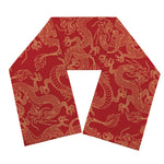 Traditional Chinese Dragon Pattern Print Scarf