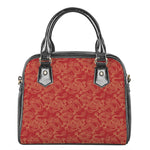 Traditional Chinese Dragon Pattern Print Shoulder Handbag