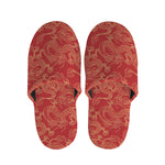 Traditional Chinese Dragon Pattern Print Slippers
