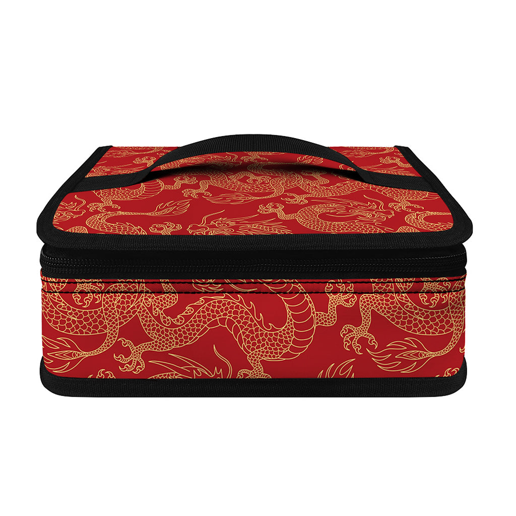 Traditional Chinese Dragon Pattern Print Small Lunch Bag