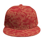 Traditional Chinese Dragon Pattern Print Snapback Cap