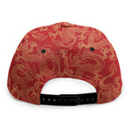 Traditional Chinese Dragon Pattern Print Snapback Cap