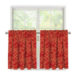 Traditional Chinese Dragon Pattern Print Tier Curtains