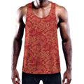 Traditional Chinese Dragon Pattern Print Men's Workout Tank Top