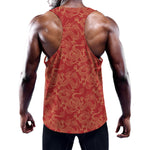 Traditional Chinese Dragon Pattern Print Training Tank Top