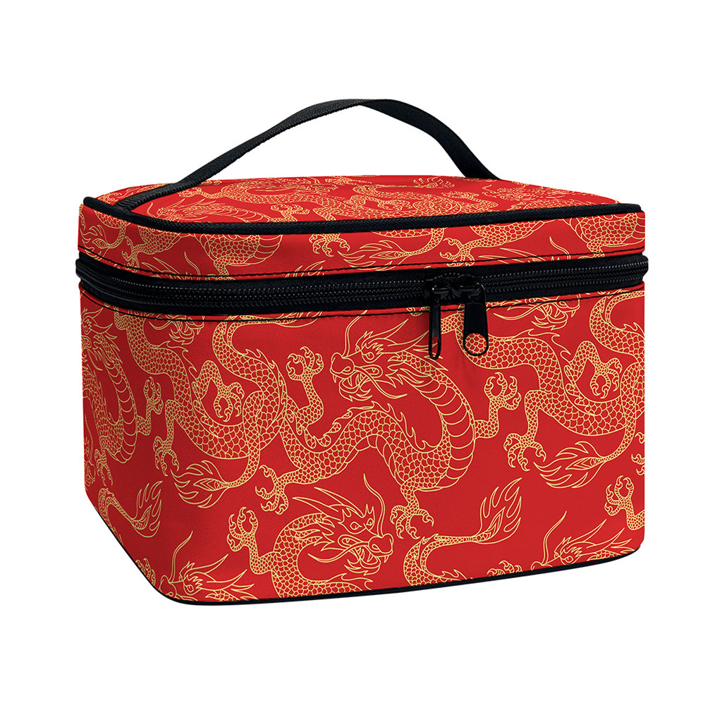 china toiletry bag travel Traditional Chinese Dragon Pattern Print Travel Makeup Bag