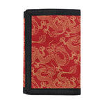 Traditional Chinese Dragon Pattern Print Trifold Wallet
