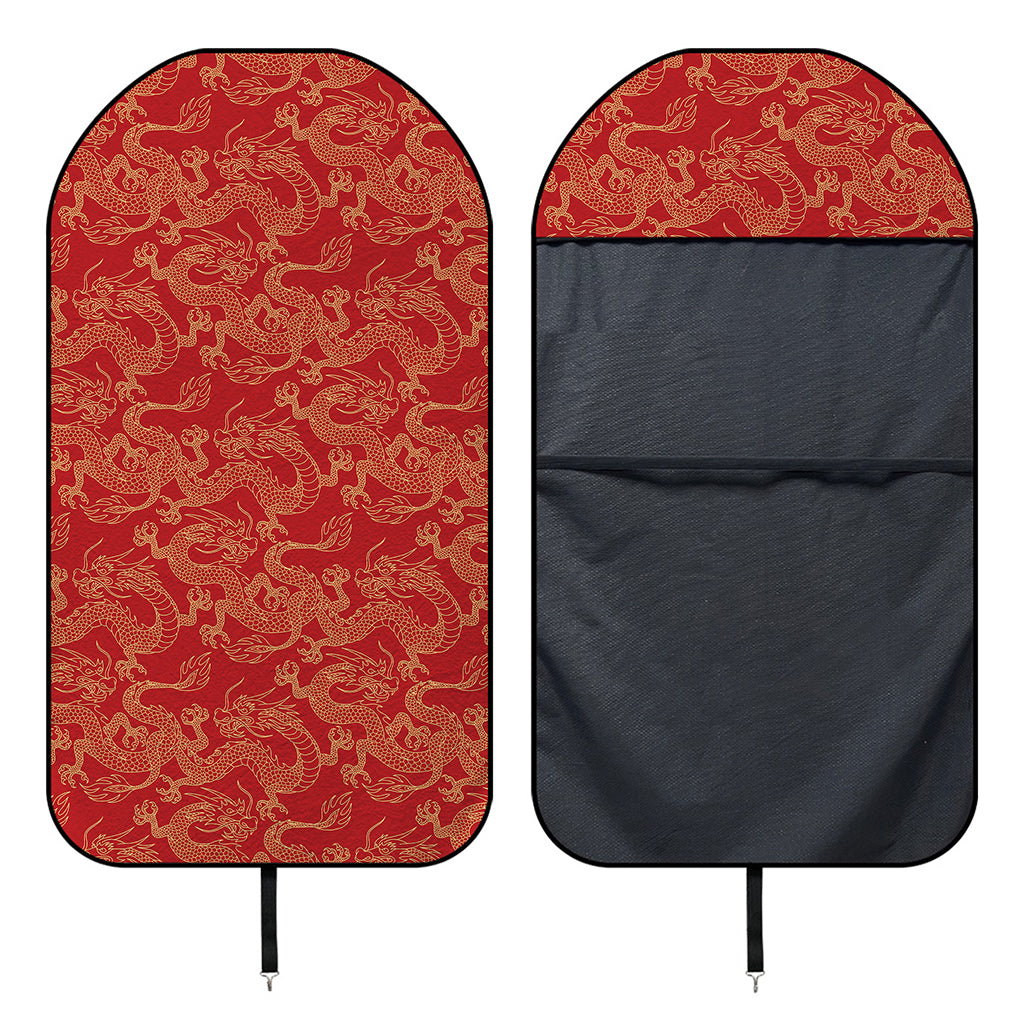 Traditional Chinese Dragon Pattern Print Waterproof Car Seat Cover