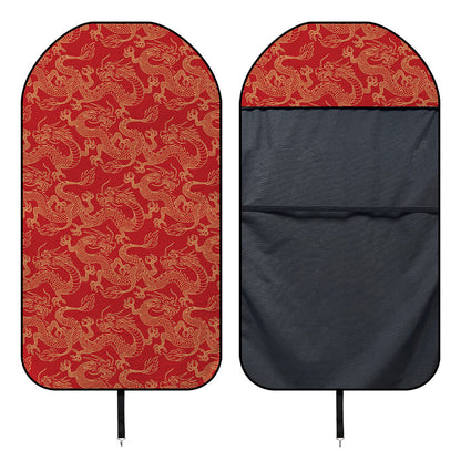 Traditional Chinese Dragon Pattern Print Waterproof Car Seat Cover