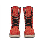 Traditional Chinese Dragon Pattern Print Winter Boots