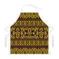 Traditional Thai Flower Pattern Print Adjustable Apron