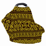 Traditional Thai Flower Pattern Print Baby Seat Cover