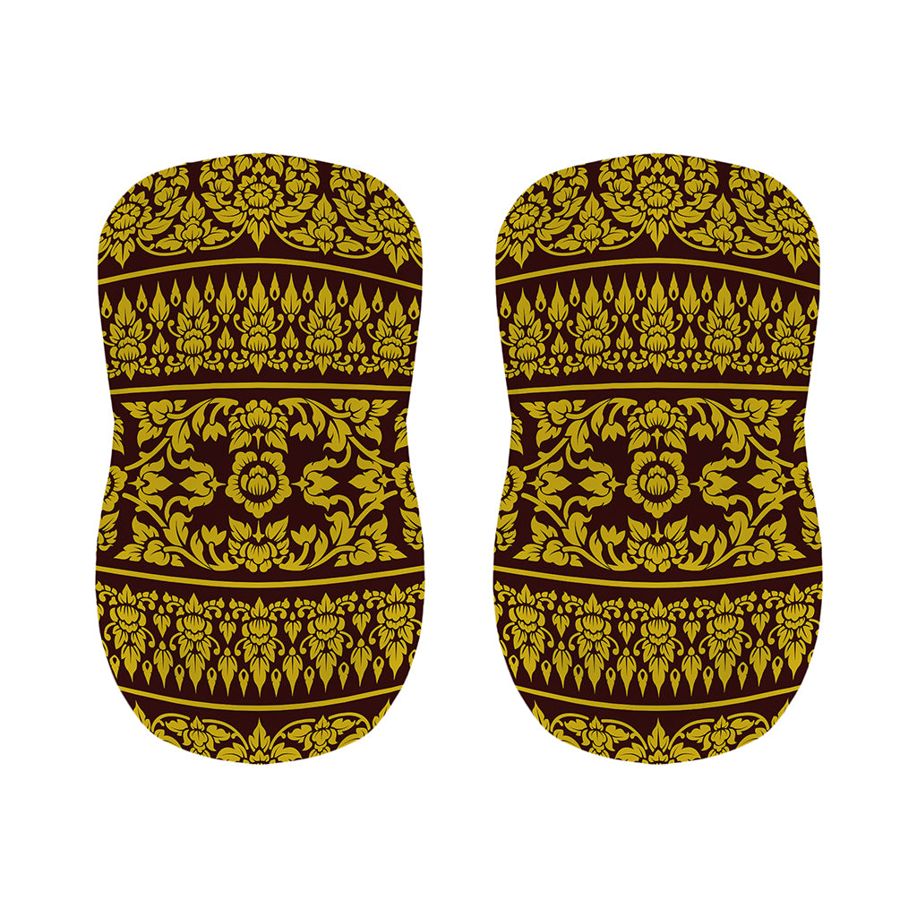 Traditional Thai Flower Pattern Print Bar Stool Covers