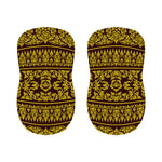 Traditional Thai Flower Pattern Print Bar Stool Covers