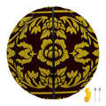 Traditional Thai Flower Pattern Print Basketball