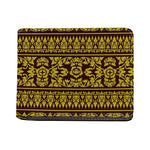 Traditional Thai Flower Pattern Print Bifold Wallet