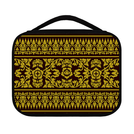 Traditional Thai Flower Pattern Print Classic Bible Case