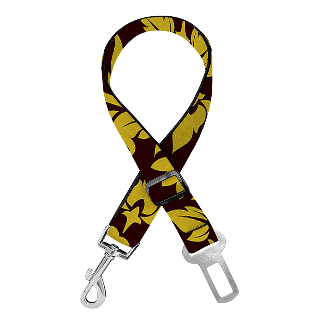 Traditional Thai Flower Pattern Print Dog Seat Belt