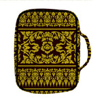 Traditional Thai Flower Pattern Print Front Pocket Bible Bag