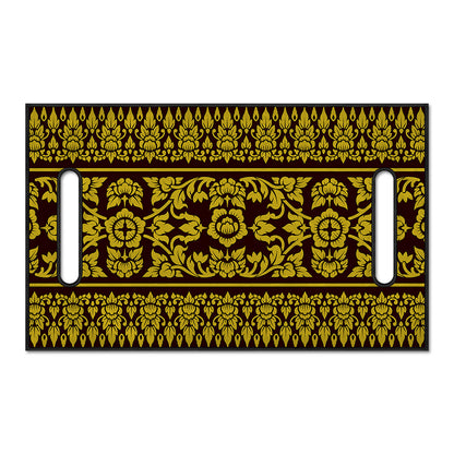 Traditional Thai Flower Pattern Print Golf Cart Seat Cover