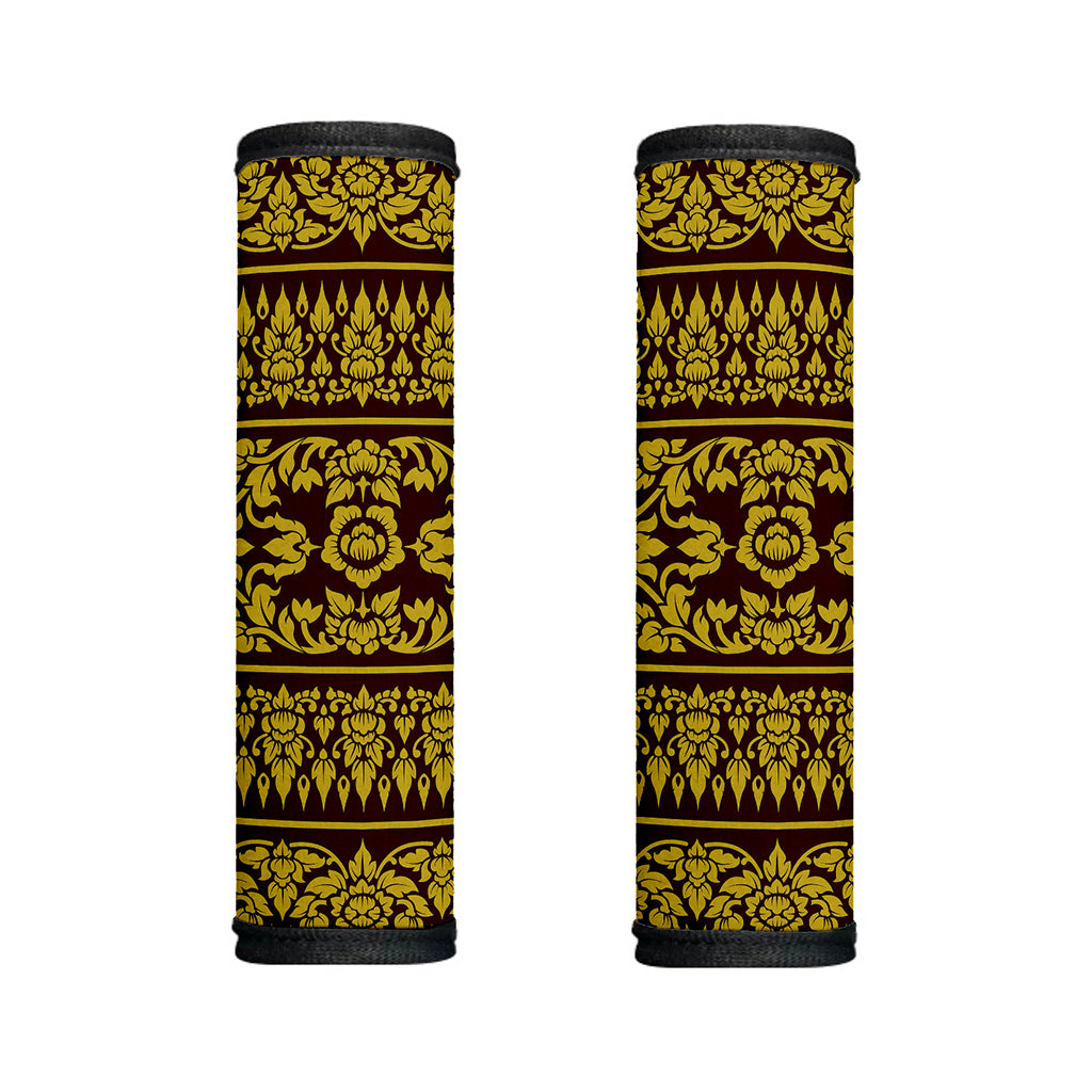Traditional Thai Flower Pattern Print Handle Covers