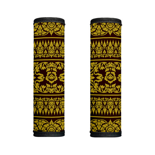 Traditional Thai Flower Pattern Print Handle Covers
