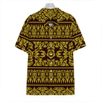 Traditional Thai Flower Pattern Print Hawaiian Shirt