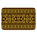 Traditional Thai Flower Pattern Print Indoor Door Mat
