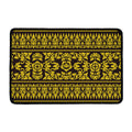 Traditional Thai Flower Pattern Print Kitchen Mat
