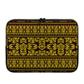 Traditional Thai Flower Pattern Print Laptop Sleeve